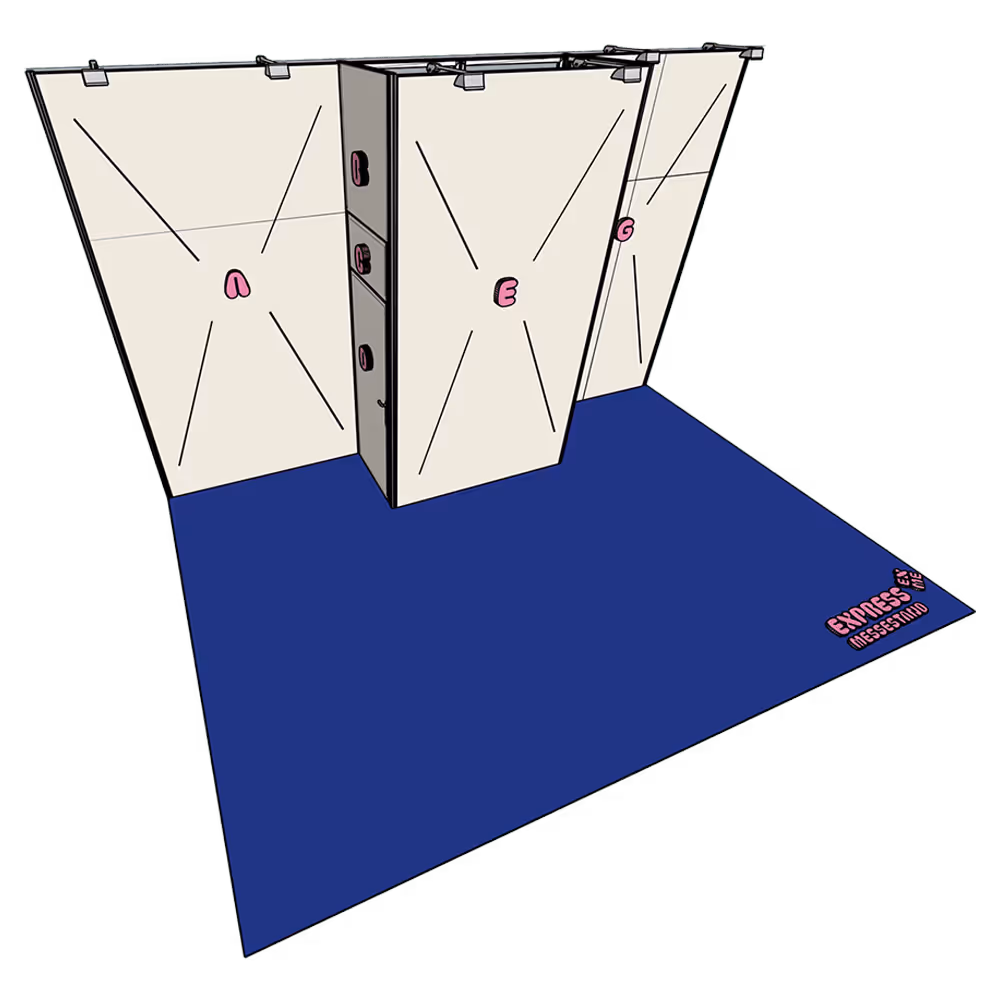 STANDARD PRO row stand, 3.5 m height, with storage room